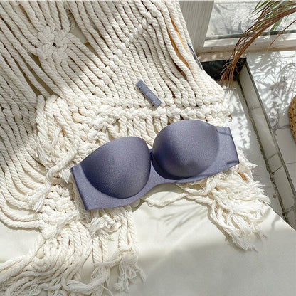 Sutiã Bustiê Costas Silicone Push Up