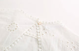 Vestido Curto Branco Renda Lese Manga Ampla - Loja Style Me