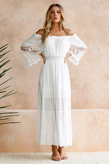 vestido longo manga de renda  vestido longo leve com renda  vestido longo leve branco  vestido longo casamento na praia  Vestido Longo Branco Tomara que Caia manga flare  Vestido Longo Branco Tomara que Caia  Vestido Longo Boêmio Tomara que Caia  vestido longo boho preto  vestido de manga comprida  vestido de festa longo casamento  vestido de festa  vestido branco longo de manga transparente  vestido boho pra casamento  preto  novo  Manga Comprida  Casamento e Formatura Branco Preto P M G GG