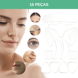 wrinkles schminkles  tratamento para a pele  tratamento de pele  saude e beleza  pele saudável  pele lisa  pele  beleza  adesivos para hidratação da pele  adesivos para a pele  adesivos hidratantes  adesivos de silicone para a pele  adesivos anti rugas  adesivo reutilizável anti rugas 16 un. 11 un. 18 un.