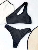 biquíni sexy cut out recortes cintura alta sensual verão transparências transparente club praia vazado assimétrico amarração preto
