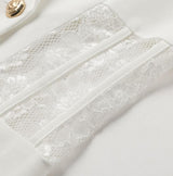 Blazer Vestido Branco Elegance c-Renda - Loja Style Me