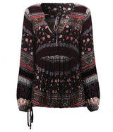 Blusa Western Boho Estampada - Loja Style Me