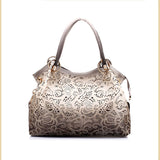 Bolsa de Ombro de Renda Couro