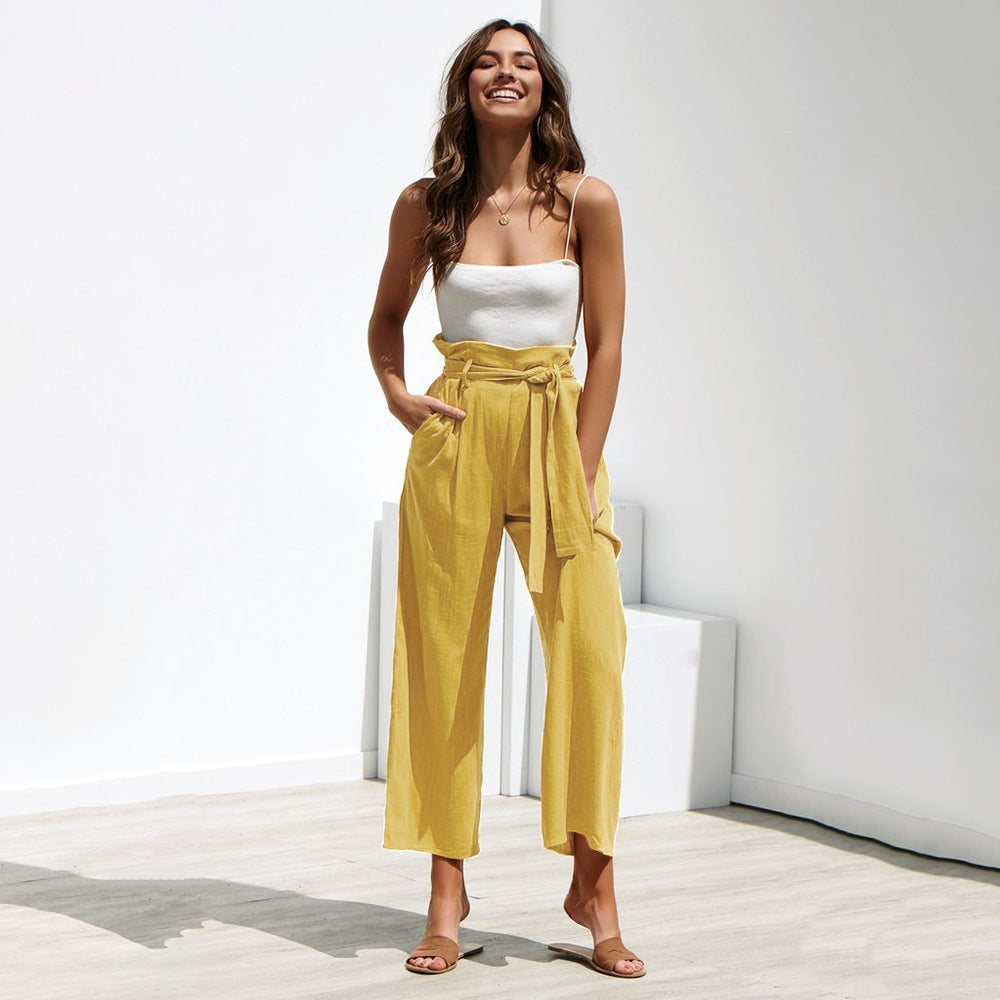 Calça Pantalona Algodão