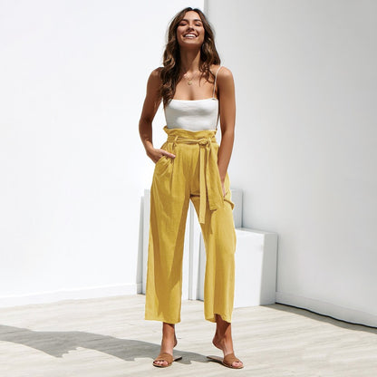 Calça Pantalona Algodão