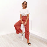 Calça Pantalona Algodão