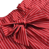Calças Clochard Listradas c/Elastano