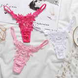 Calcinha sexy, erótica, de renda, vazada e com detalhes. Cores variadas