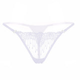 Calcinha de Renda Transparente sensual fio dental branca