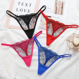 Calcinha de Renda Transparente sensual fio dental