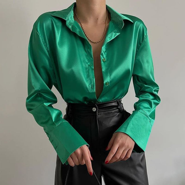 Camisa cetim deals