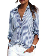 Camisa Social Listrada Oxford