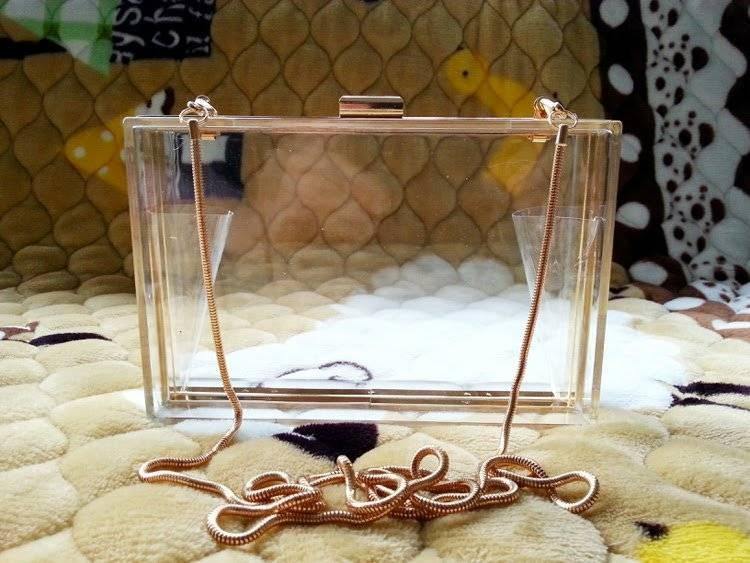 Bolsa Clutch de Acrílico Transparente