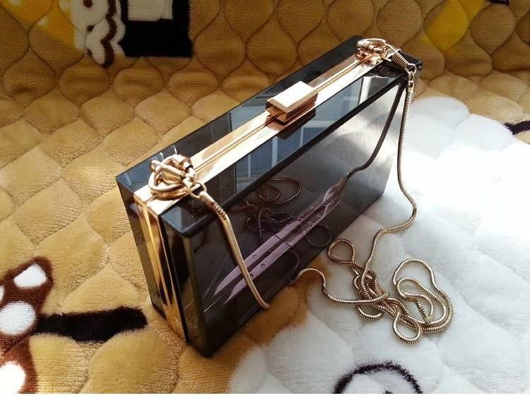 Bolsa Clutch de Acrílico Transparente