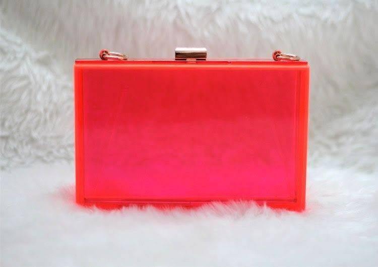 Bolsa Clutch de Acrílico Transparente