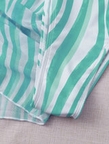 Conjunto Biquini + Saída de Praia Transparente Estampado, P, M, G, GG, Verde