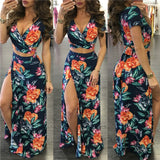 Conjunto Cropped Floral de Amarrar