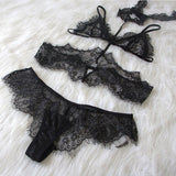 Conjunto Lingerie de Renda c/ Choker LO9015