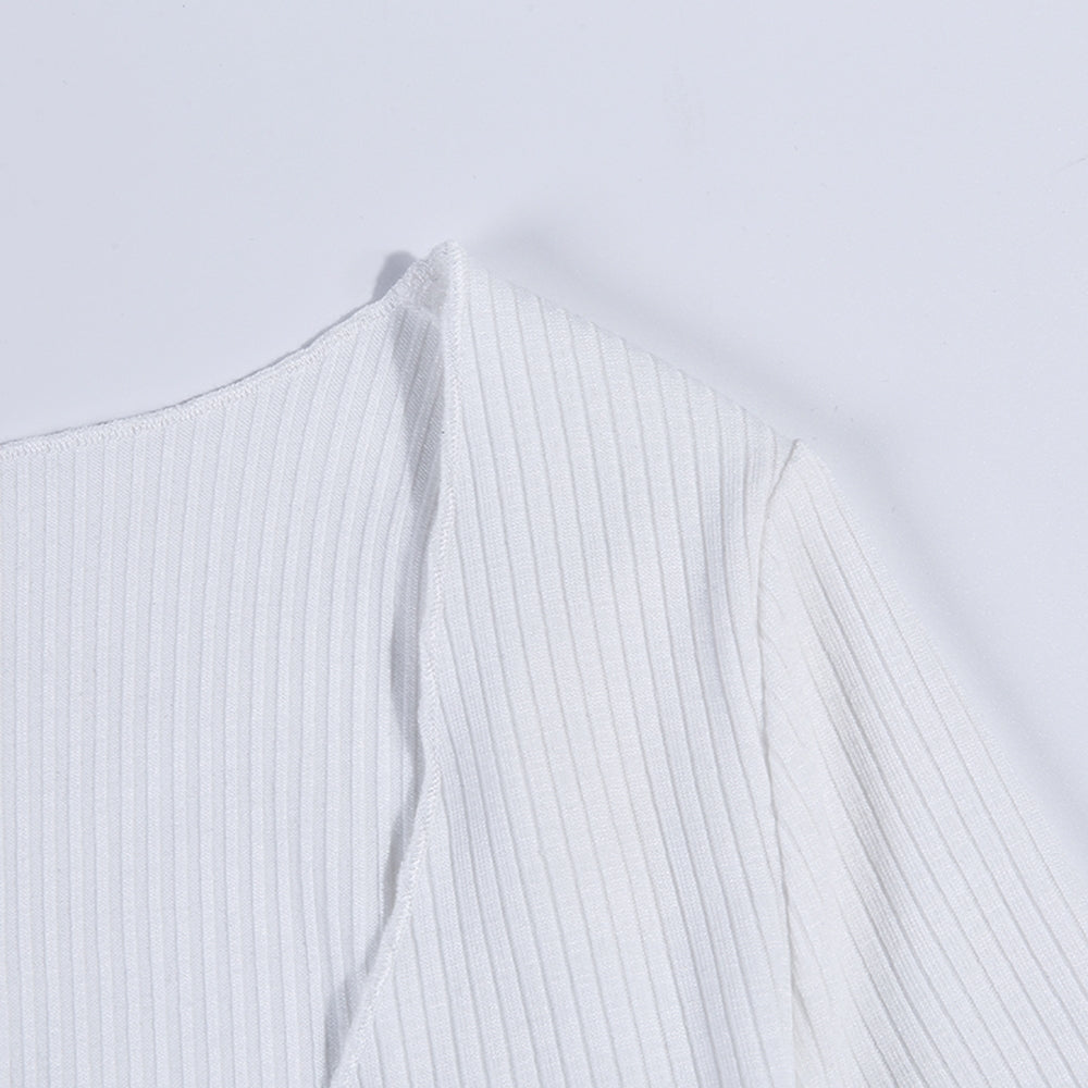 Cropped Cardigã Tricot de Amarrar Manga Longa - Loja Style Me