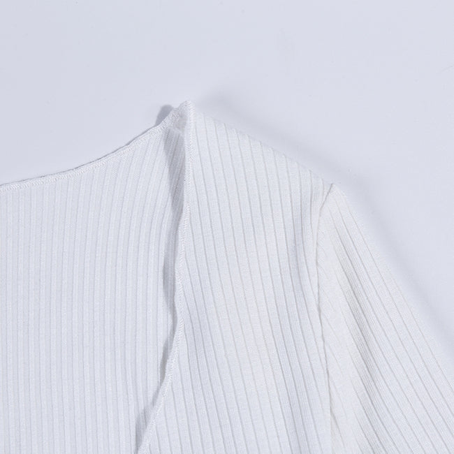 Cropped Cardigã Tricot de Amarrar Manga Longa - Loja Style Me
