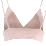 Cropped Bralette de Suede