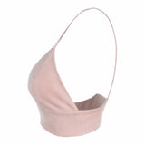 Cropped Bralette de Suede