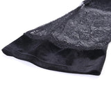 Cropped Gótico de Veludo c- Renda - Loja Style Me