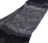 Cropped Gótico de Veludo c- Renda - Loja Style Me