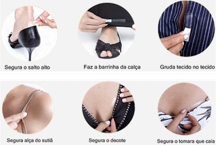 Fita Dupla Face p/ Roupas Fashion Tape