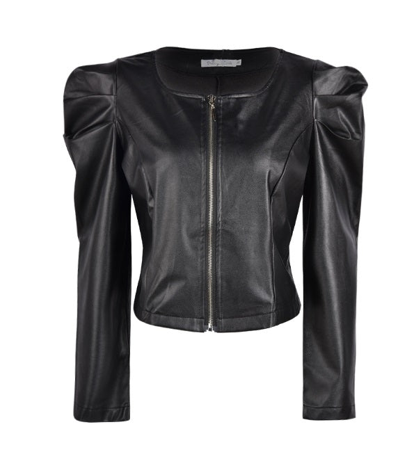 Jaqueta bomber top feminina couro
