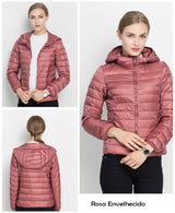 Jacqueta Puffer c/Capuz Candy Colors