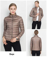 Jacqueta Puffer c/Capuz ultra leve marrom