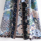 Kimono Oriental Boêmio Longo com Faixa