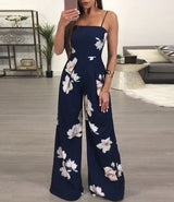 Macacão Floral Laço Pantalona