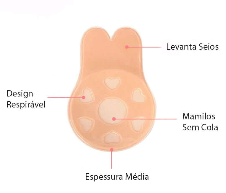 Mini Sutiã Adesivo Push Up - Loja Style Me