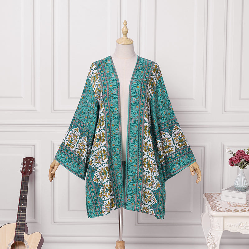 Kimonos Boho Estampados Viscose