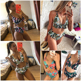 Biquínis Estampados Hot Pants Babados c/Bojo