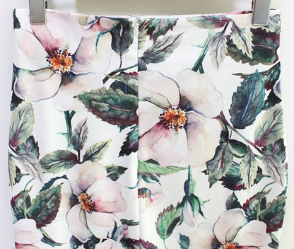 Saia Lápis Midi Office Floral - Loja Style Me