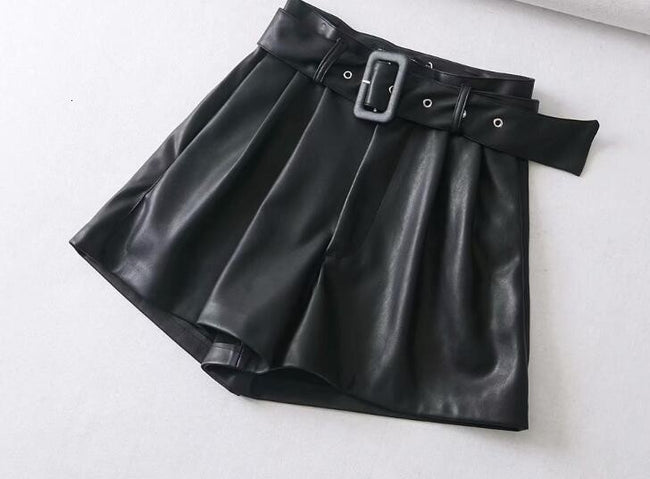 Short Leather Material Sintético - Loja Style Me