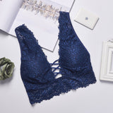 Sutiã Bralette de Renda Trançado
