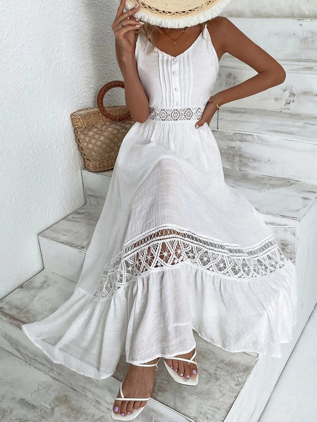 Vestido branco longo soltinho discount