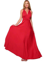 Vestido De Festa Longo Alças Mil De Amarrações vermelho