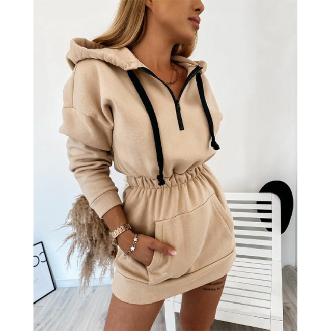 Vestido em hot sale moletom com capuz