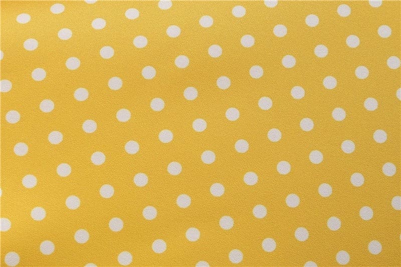 Vestido Retrô de Bolinha Manga Curta Plus Size, P, M, G, GG, 2G, Amarelo