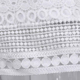 Vestido Curto de Renda Crochê Branco Festa - Loja Style Me