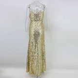 Vestido de festa Longo Dourado Glam