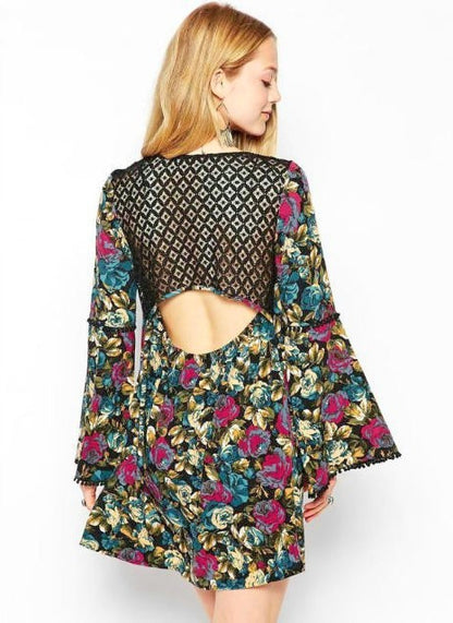 Vestido Túnica Floral Renda - Loja Style Me
