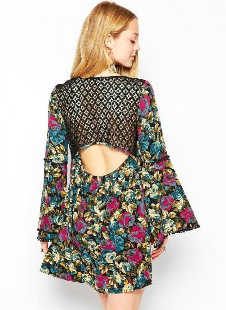 Vestido Túnica Floral Renda - Loja Style Me