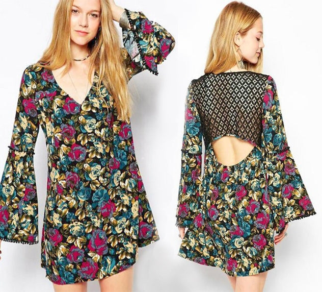 Vestido Túnica Floral Renda - Loja Style Me
